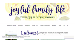Desktop Screenshot of joyfulfamilylife.com